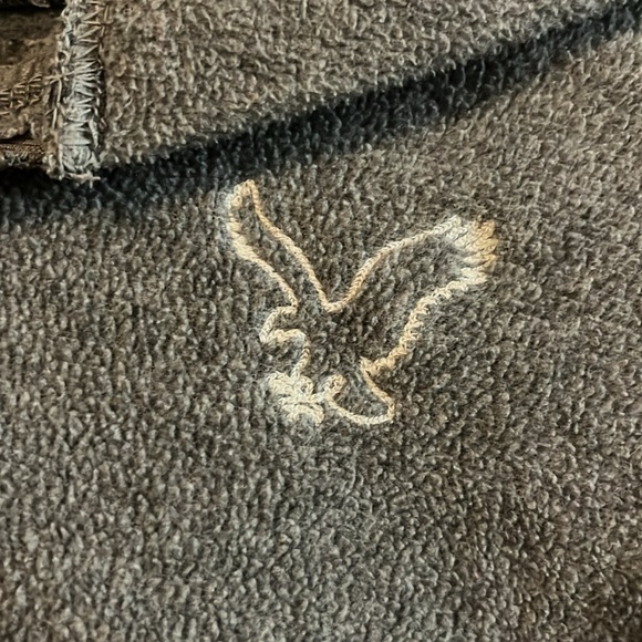 American Eagle Outfitters Gray Fleece Style Zip Up Hooded Jacket S - Picture 3 of 16